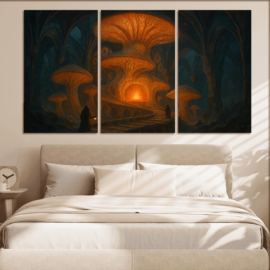The Emberloom Mycelium Cathedral wall art