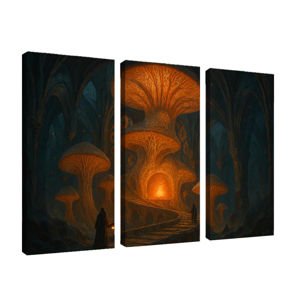 The Emberloom Mycelium Cathedral wall art