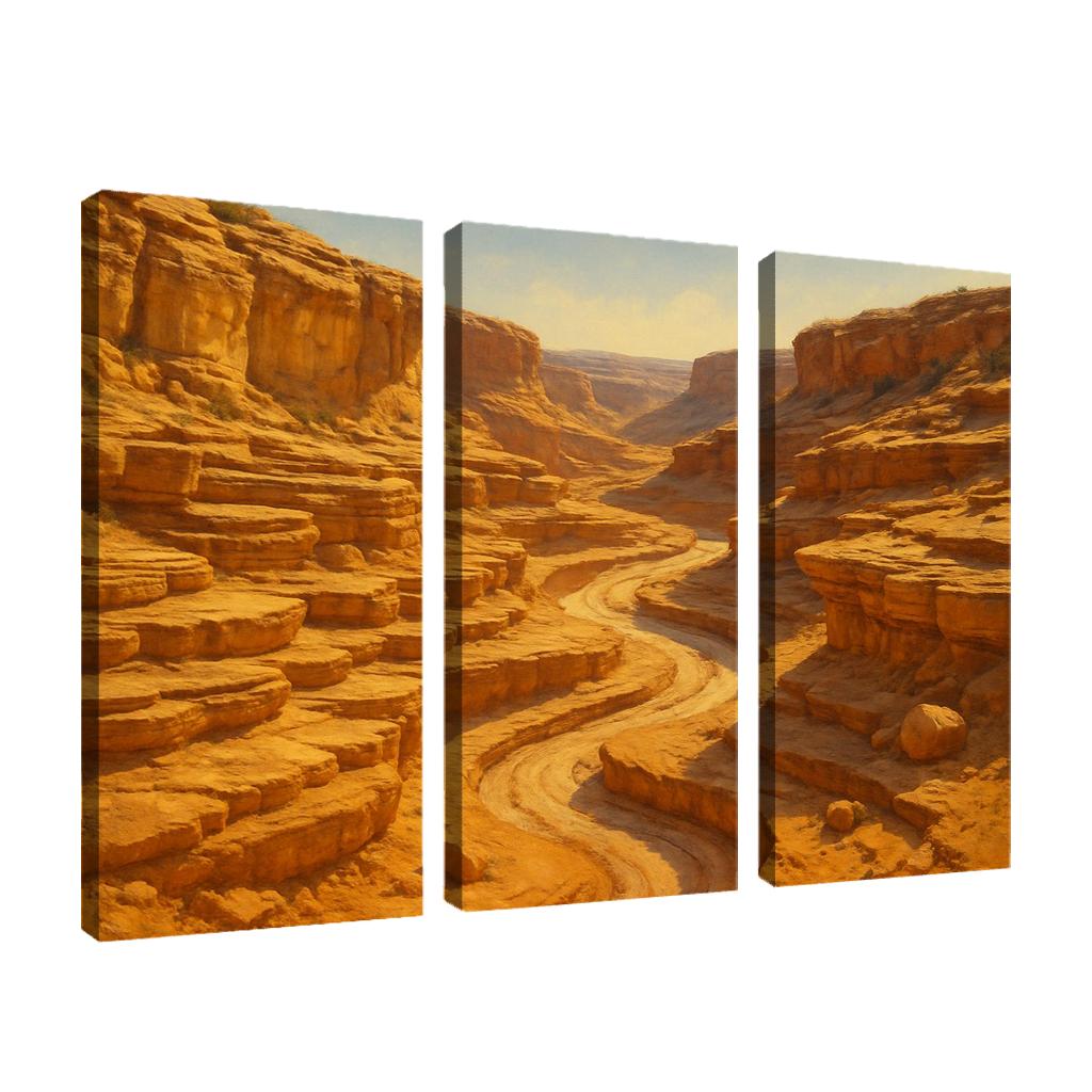 Sunlit Terraces Of A Sandstone Canyon decor
