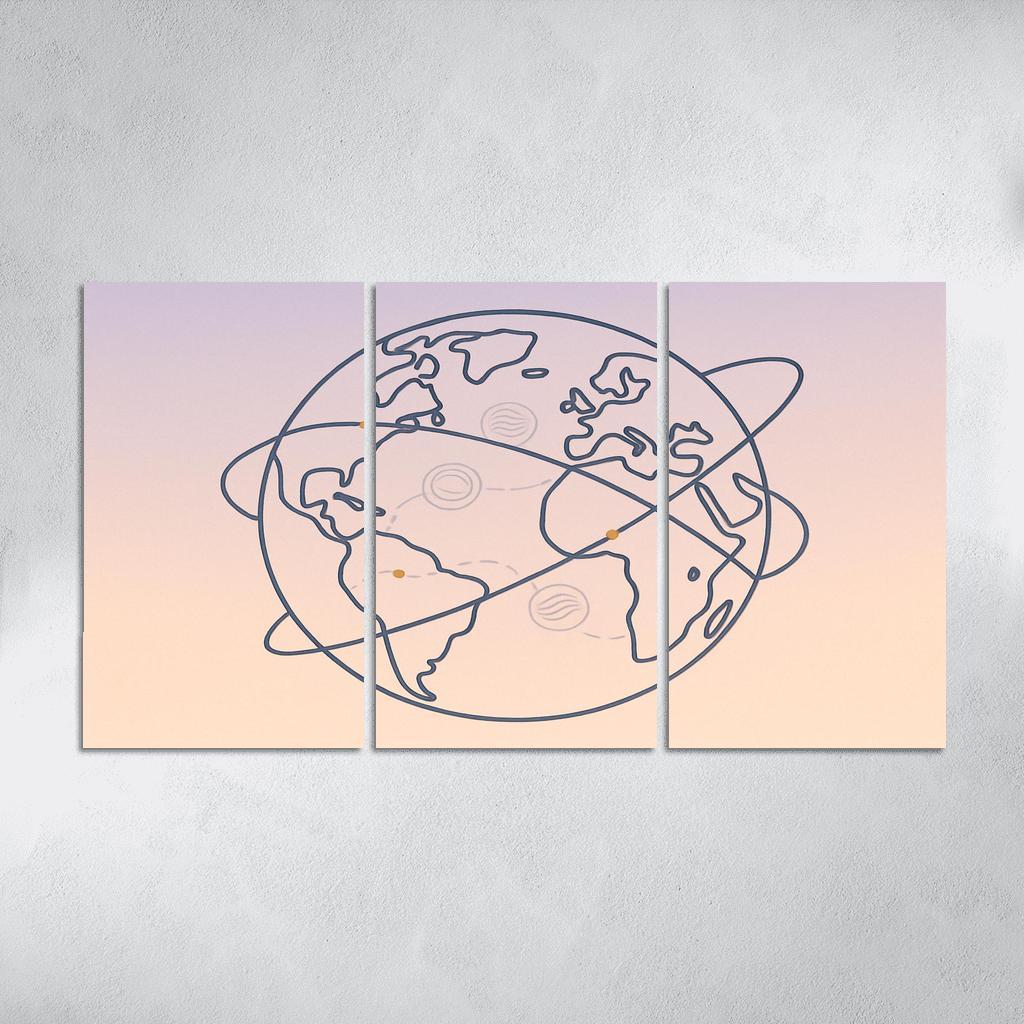 Passport Stamps Of The Skyways home decor