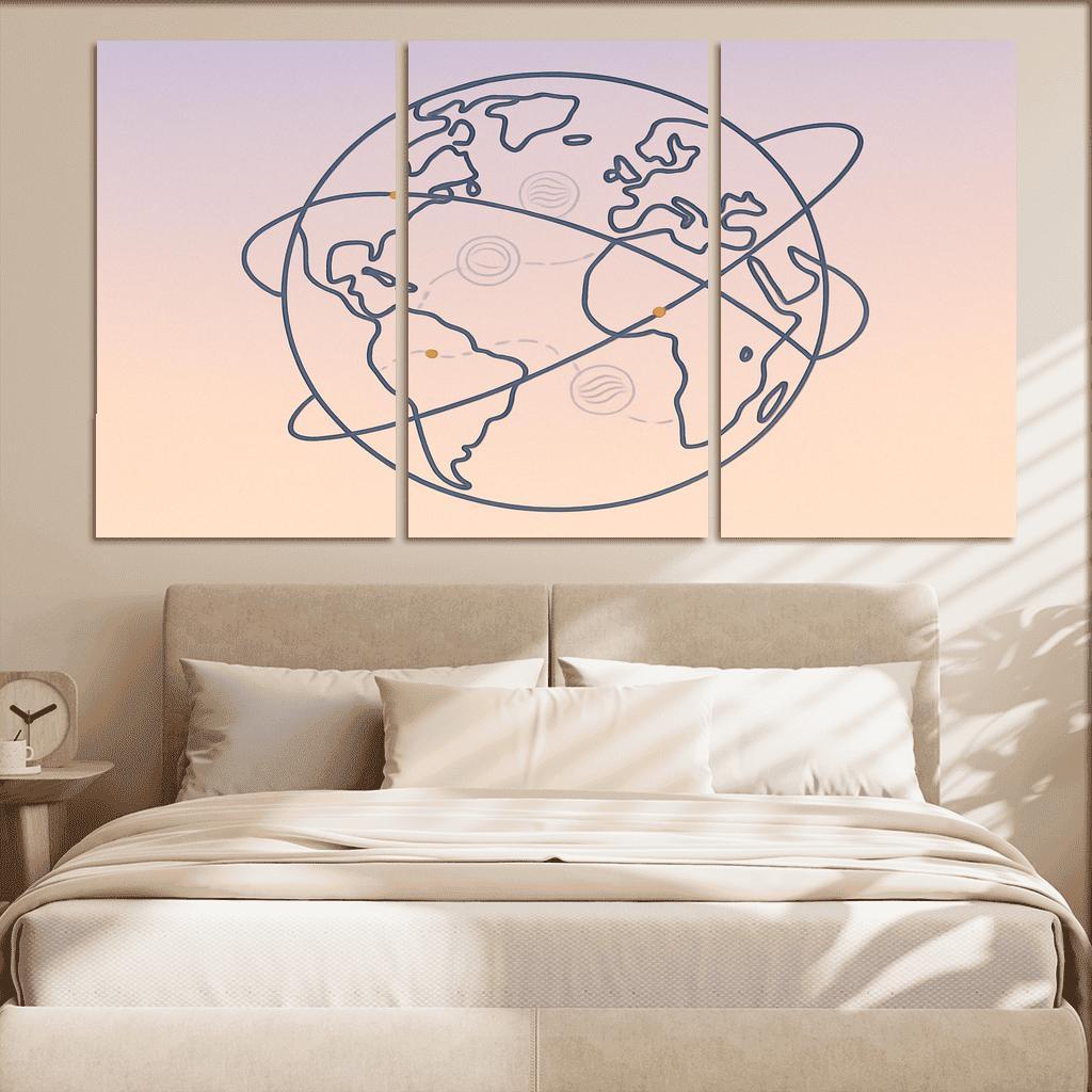 Passport Stamps Of The Skyways home decor