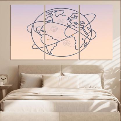 Passport Stamps Of The Skyways home decor