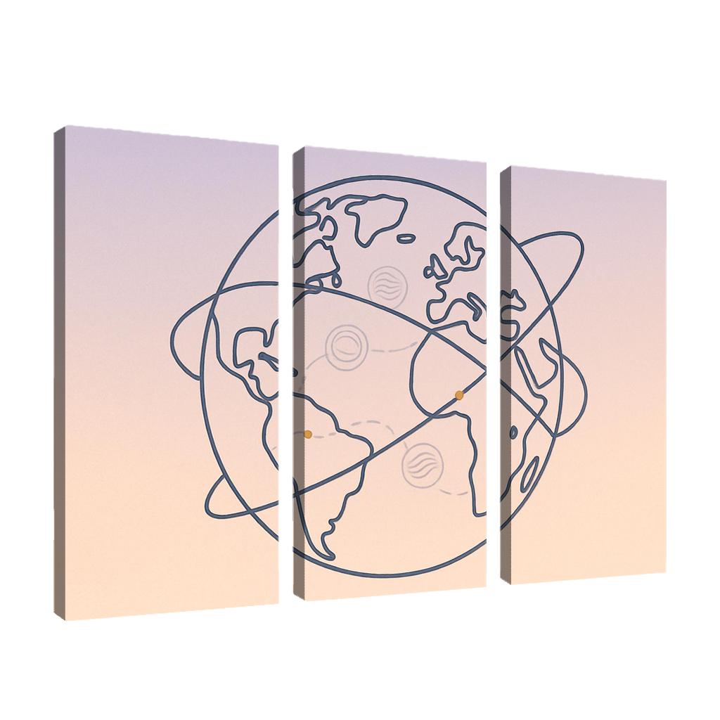 Passport Stamps Of The Skyways home decor