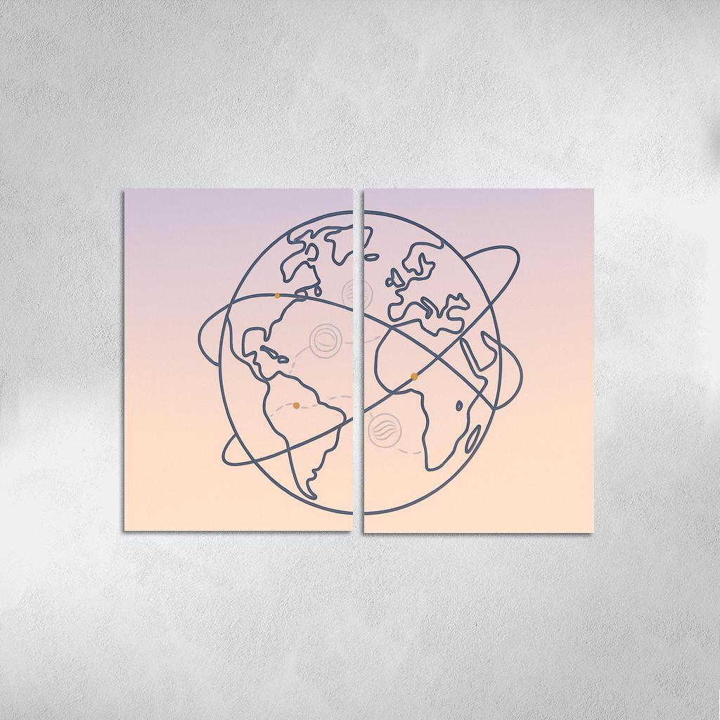 Passport Stamps Of The Skyways home decor