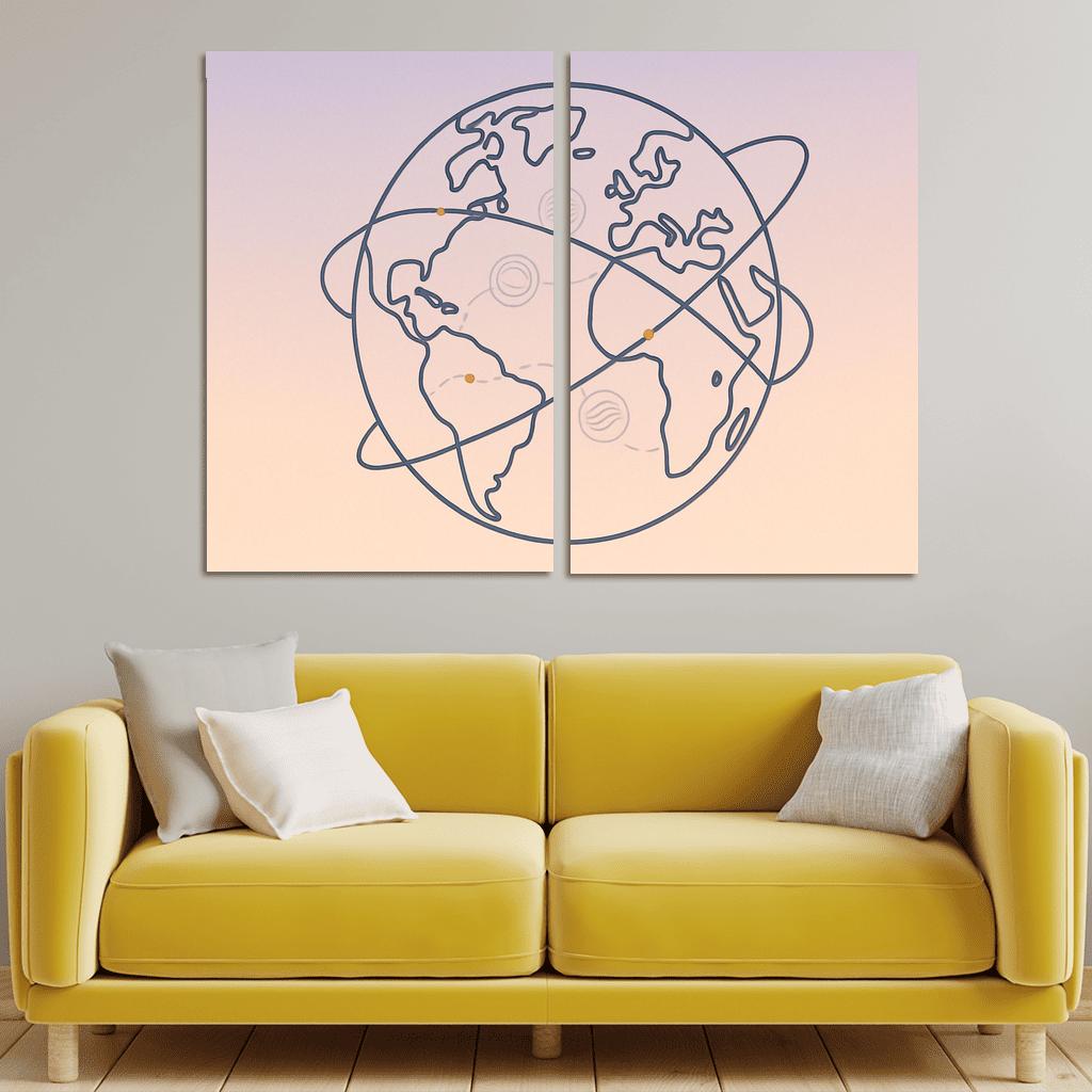 Passport Stamps Of The Skyways home decor