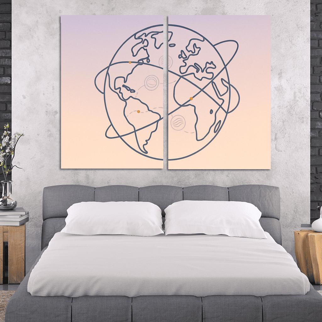 Passport Stamps Of The Skyways home decor