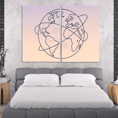 Passport Stamps Of The Skyways home decor