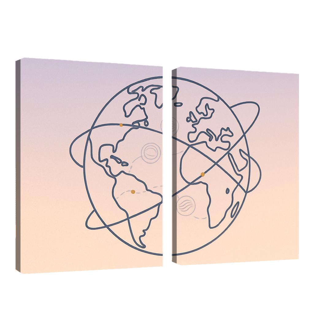 Passport Stamps Of The Skyways home decor