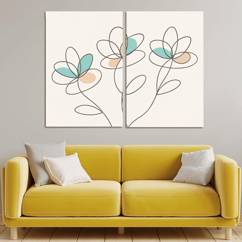 Silent Orbit Blooms premium artwork frames