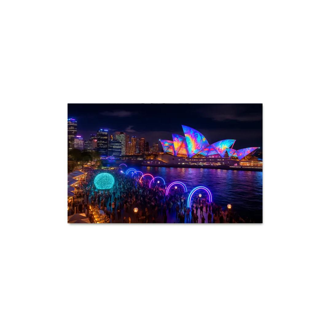 Vivid Sydney - Sydney modern paintings frame