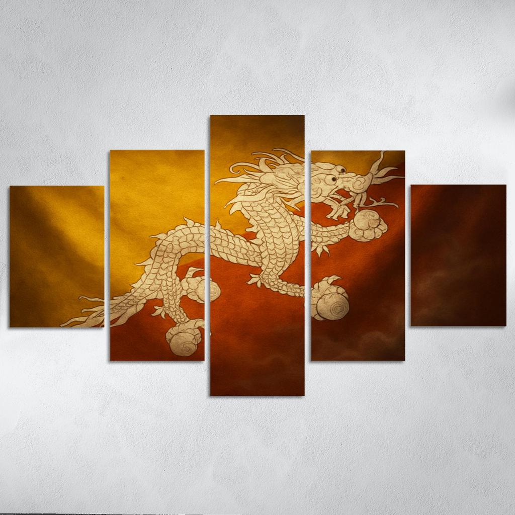 Bridge Of Meaning The Flag Of Bhutan In Sacred Thunder art trends