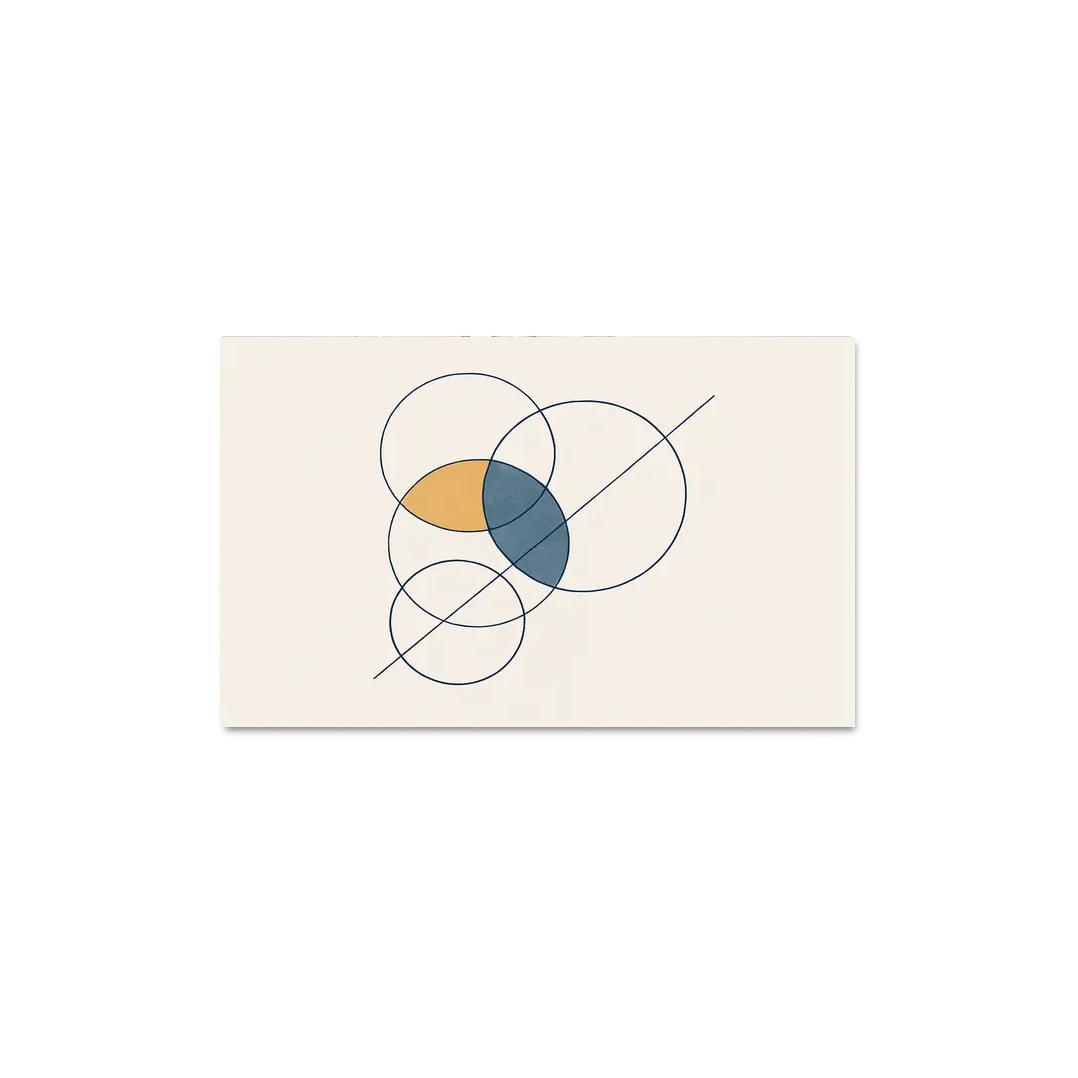 Orbiting Silence Diagram modern paintings frame