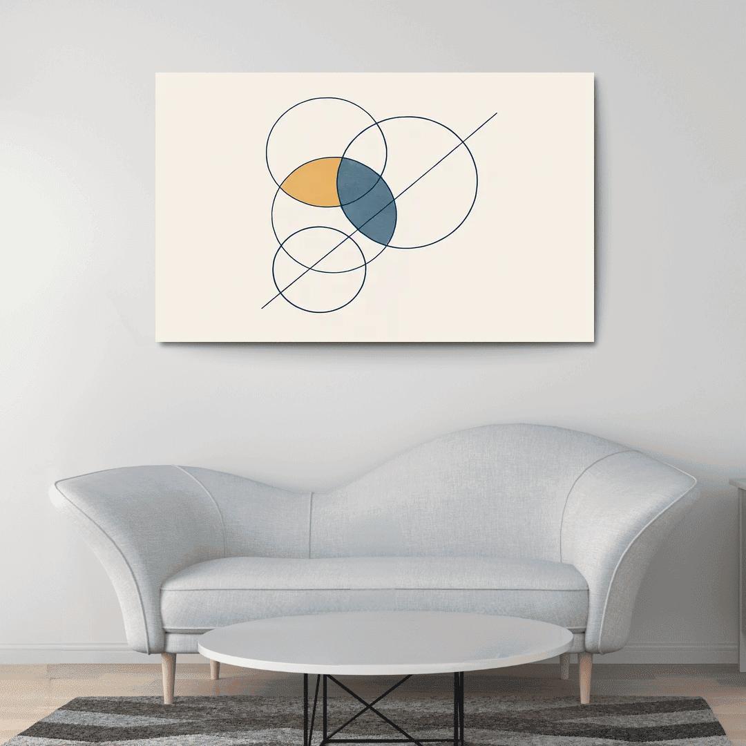 Orbiting Silence Diagram modern paintings frame