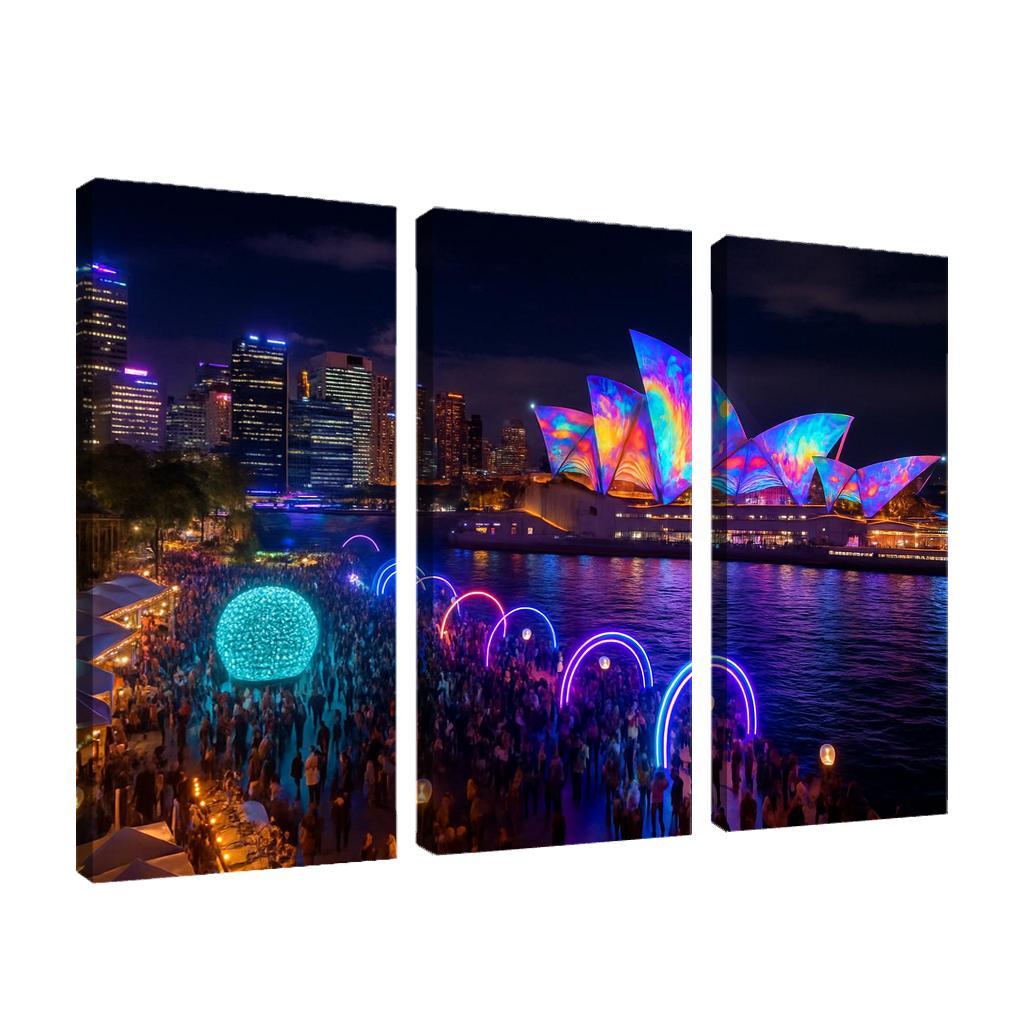 Vivid Sydney - Sydney modern paintings frame