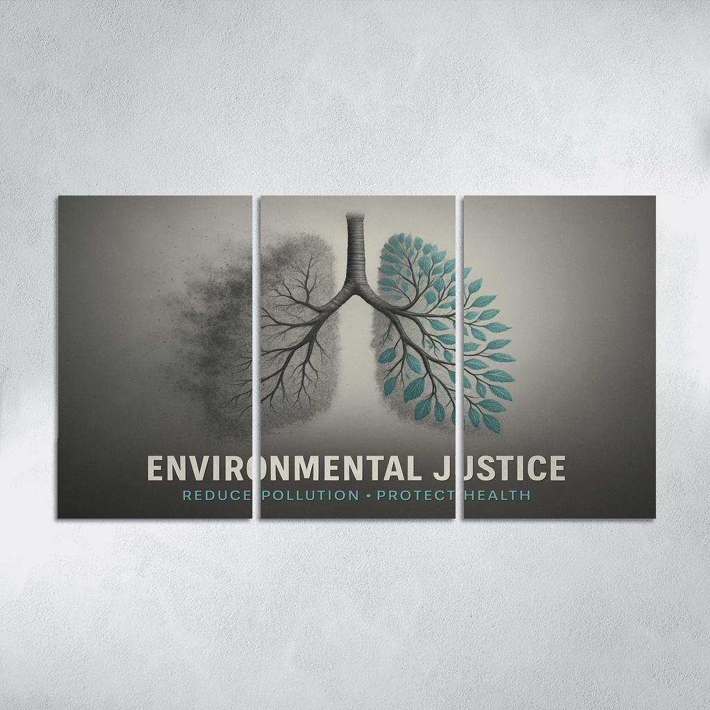 The Right To Breathe Clean Air oil paintings frame