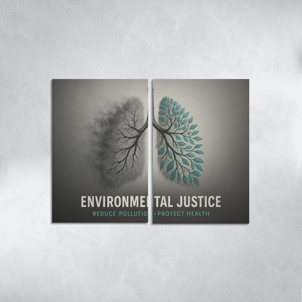 The Right To Breathe Clean Air oil paintings frame