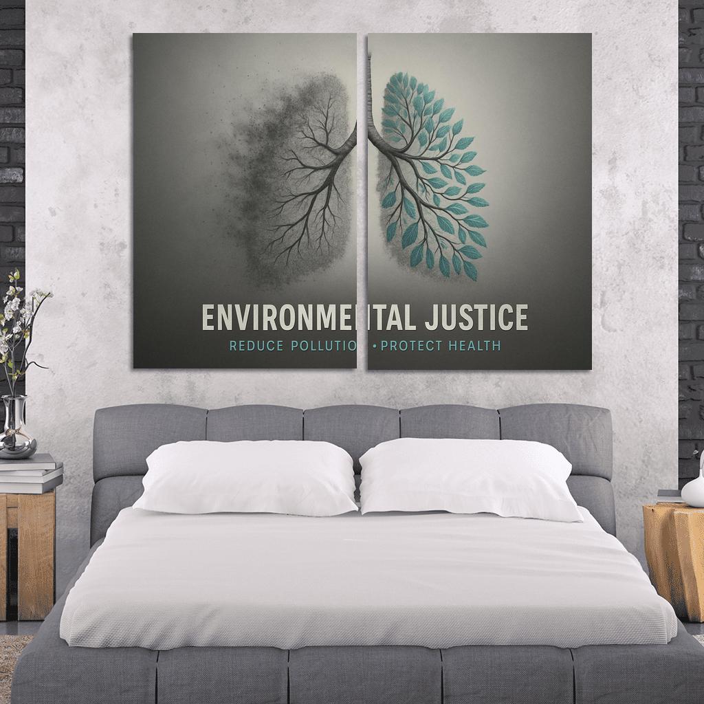 The Right To Breathe Clean Air oil paintings frame