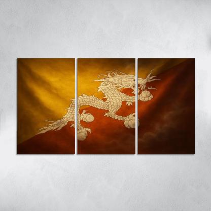 Bridge Of Meaning The Flag Of Bhutan In Sacred Thunder art trends