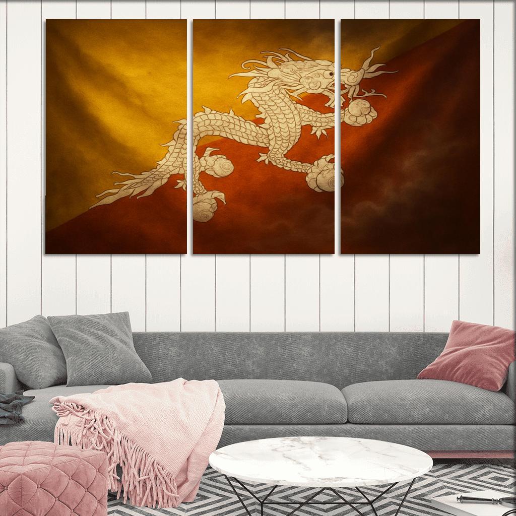 Bridge Of Meaning The Flag Of Bhutan In Sacred Thunder art trends