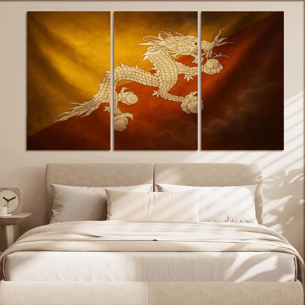 Bridge Of Meaning The Flag Of Bhutan In Sacred Thunder art trends