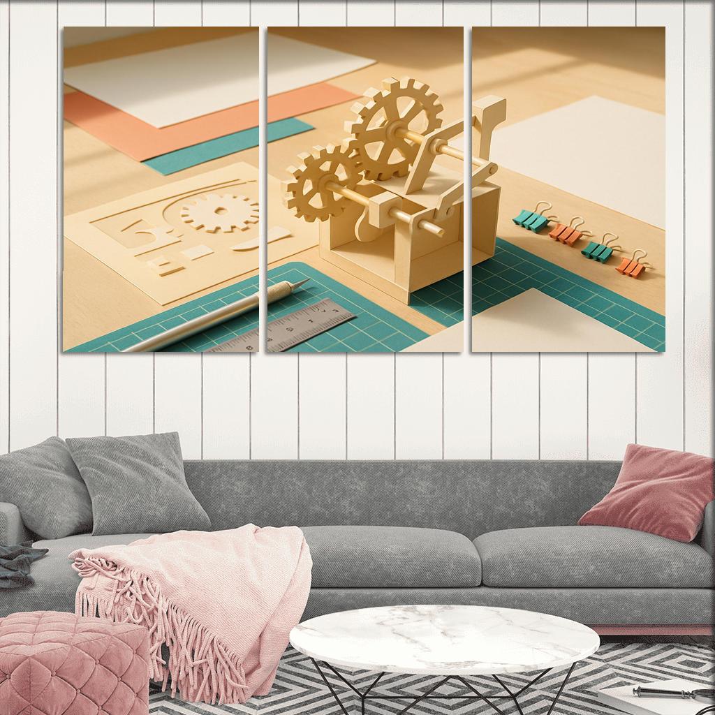 Kinetic Paper Engineering Build Moving Sculptures From Cardstock abstract paintings frame