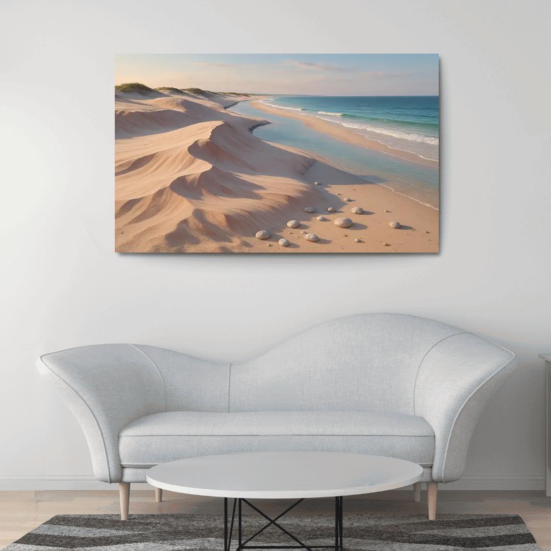 Shell Pink Dune Beach At Squeaky Sand Shore wall decor