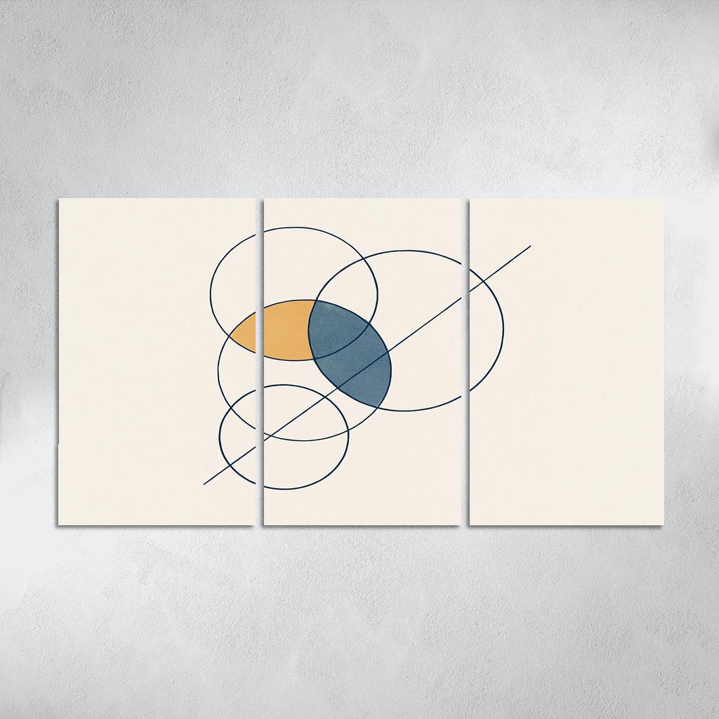 Orbiting Silence Diagram modern paintings frame