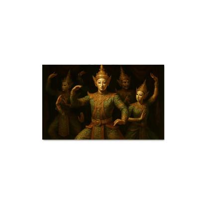 Khon Masked Epic Dance Drama Of Classical Thailand custom paintings frame
