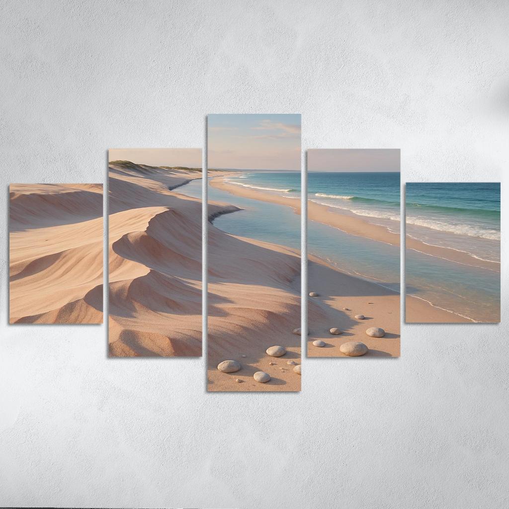 Shell Pink Dune Beach At Squeaky Sand Shore wall decor