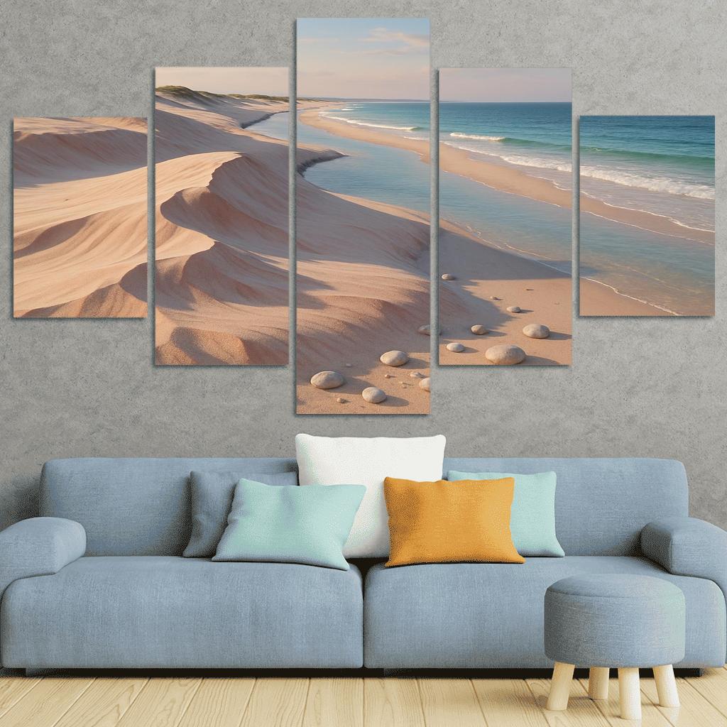 Shell Pink Dune Beach At Squeaky Sand Shore wall decor