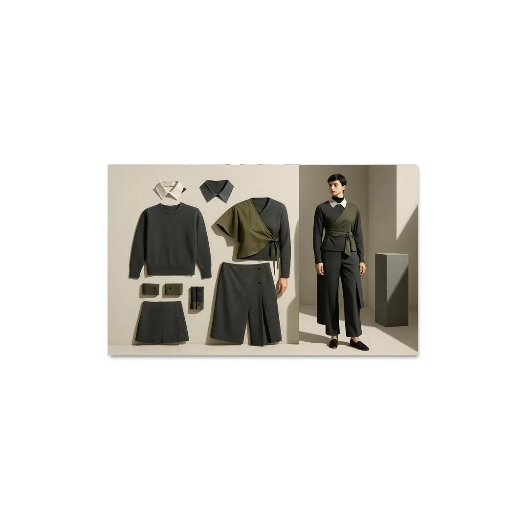 Convertible Layering Wardrobe Modular Silhouettes one-piece frames