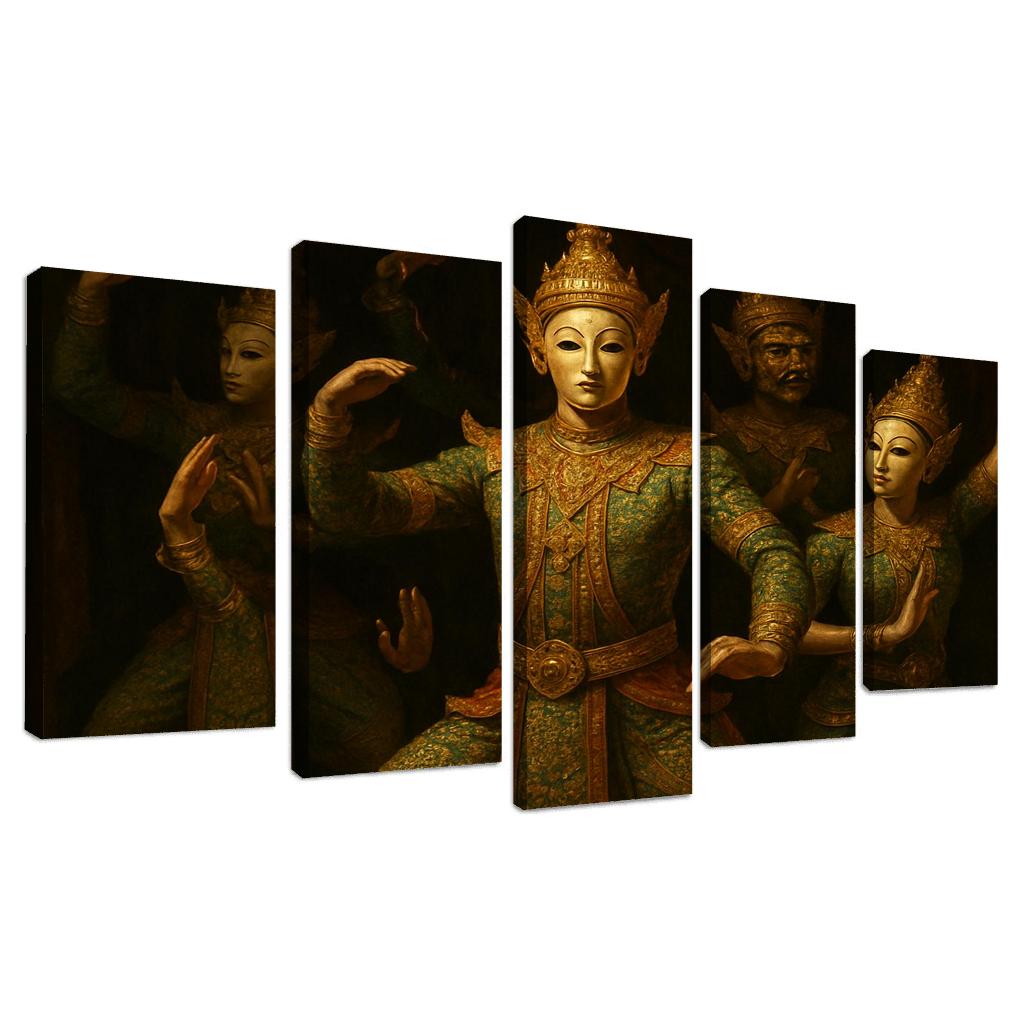 Khon Masked Epic Dance Drama Of Classical Thailand custom paintings frame