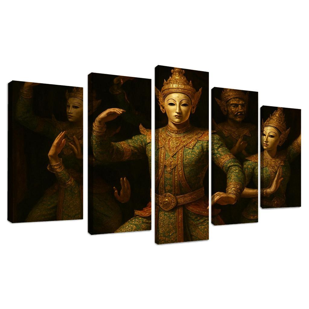 Khon Masked Epic Dance Drama Of Classical Thailand custom paintings frame