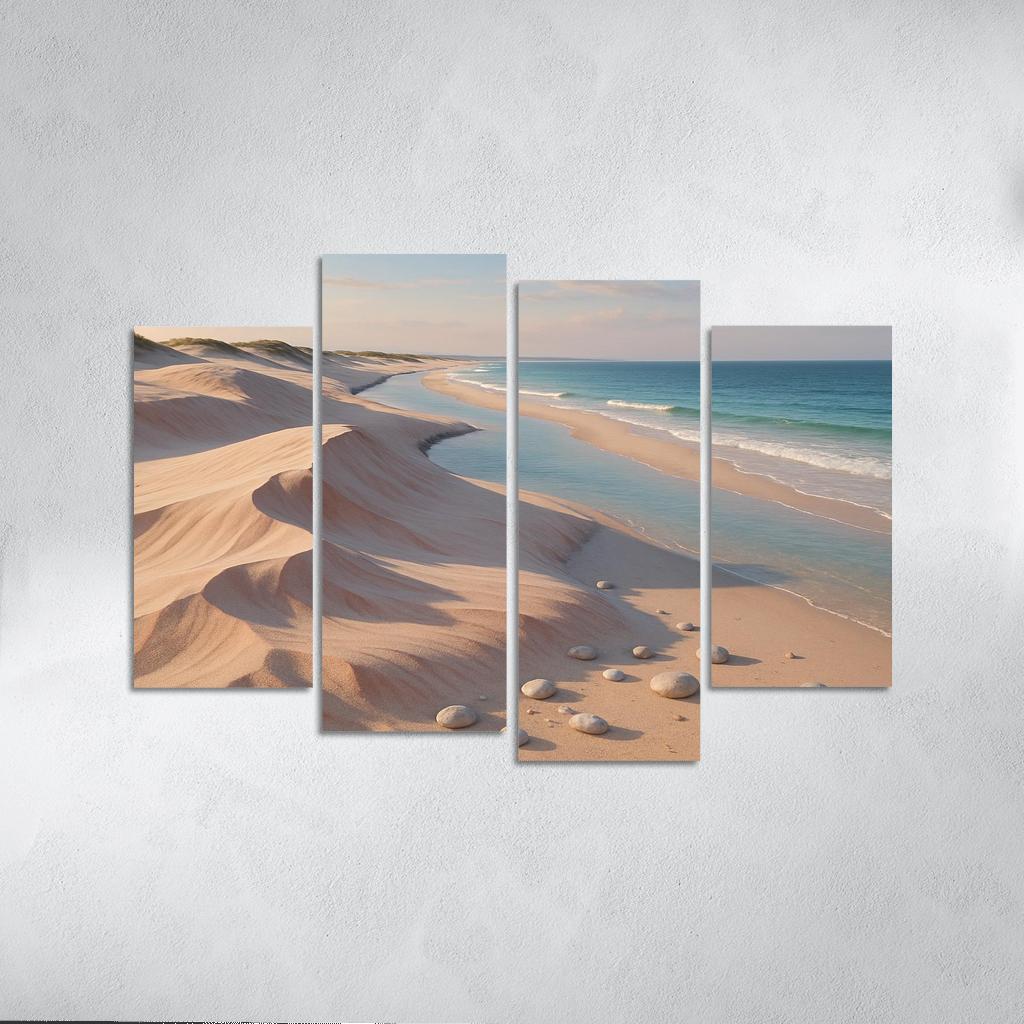 Shell Pink Dune Beach At Squeaky Sand Shore wall decor