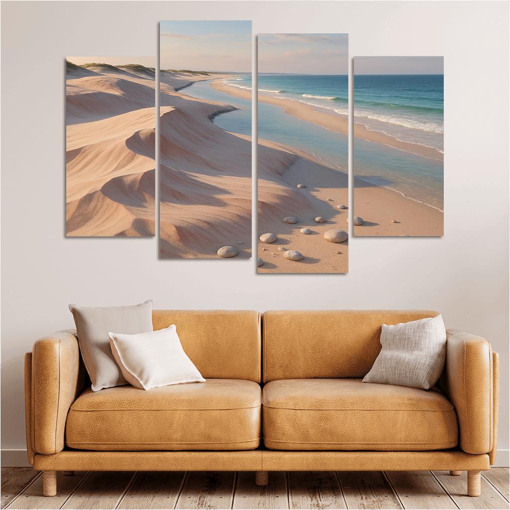 Shell Pink Dune Beach At Squeaky Sand Shore wall decor