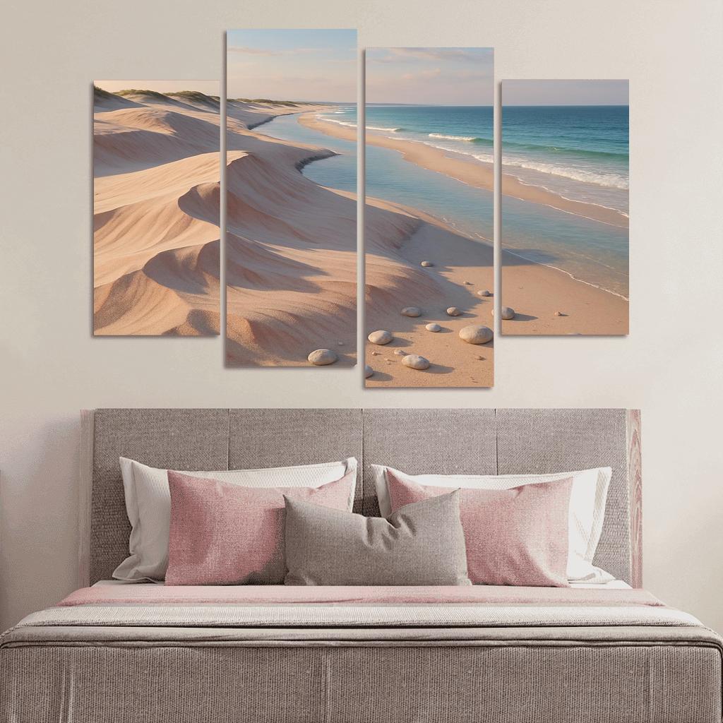Shell Pink Dune Beach At Squeaky Sand Shore wall decor