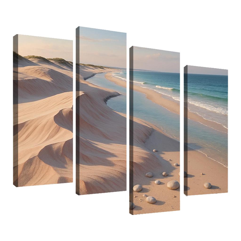 Shell Pink Dune Beach At Squeaky Sand Shore wall decor