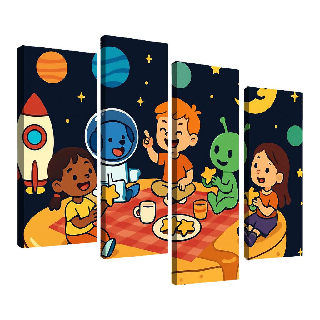Solar System Picnic On Planet Pancake decor