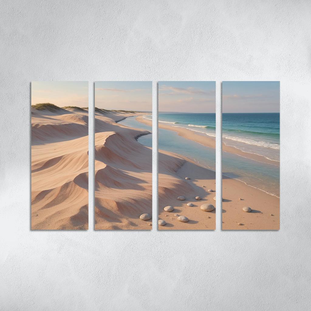 Shell Pink Dune Beach At Squeaky Sand Shore wall decor