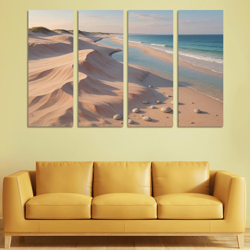 Shell Pink Dune Beach At Squeaky Sand Shore wall decor