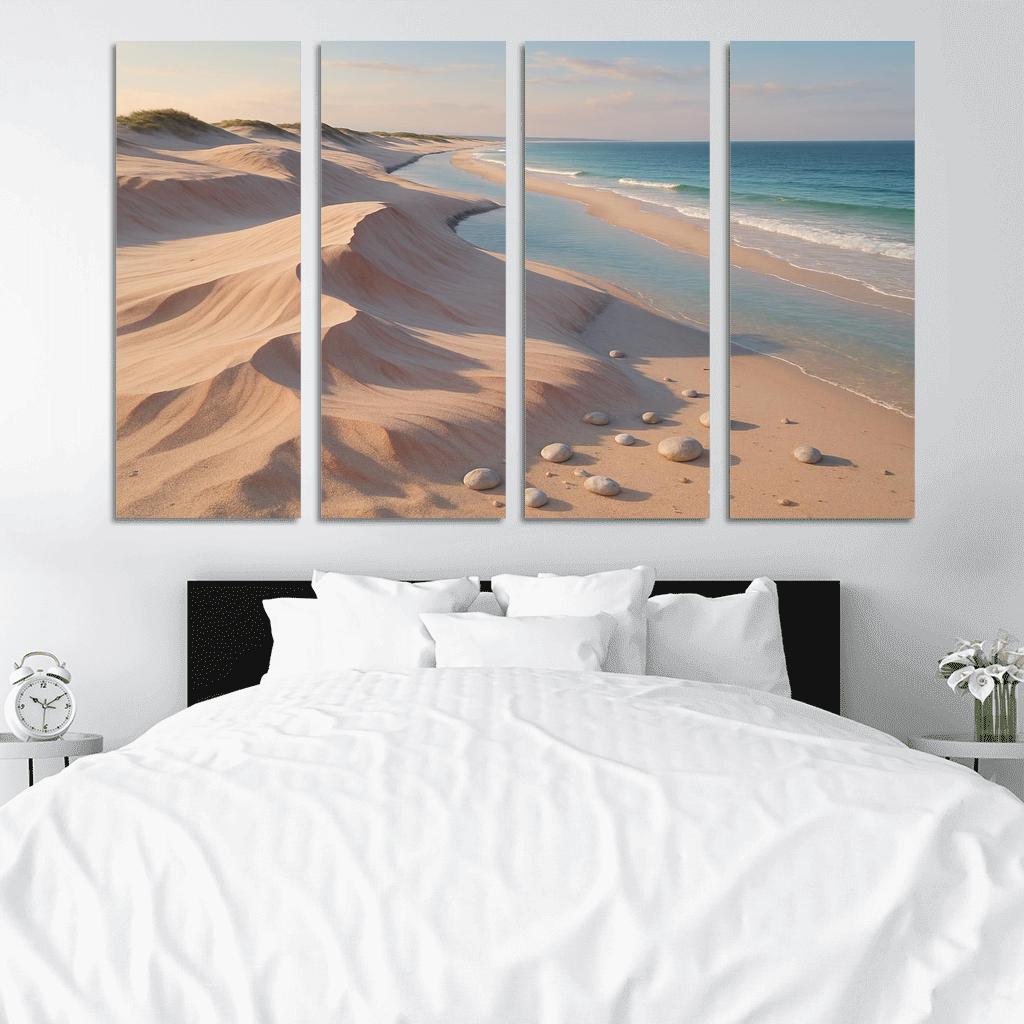 Shell Pink Dune Beach At Squeaky Sand Shore wall decor
