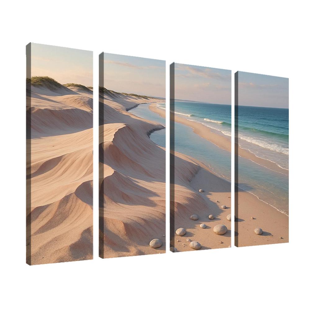 Shell Pink Dune Beach At Squeaky Sand Shore wall decor