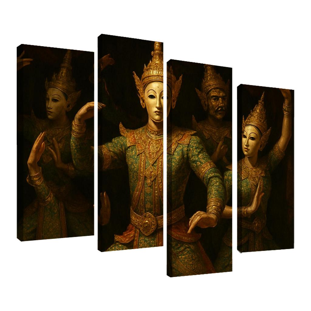 Khon Masked Epic Dance Drama Of Classical Thailand custom paintings frame