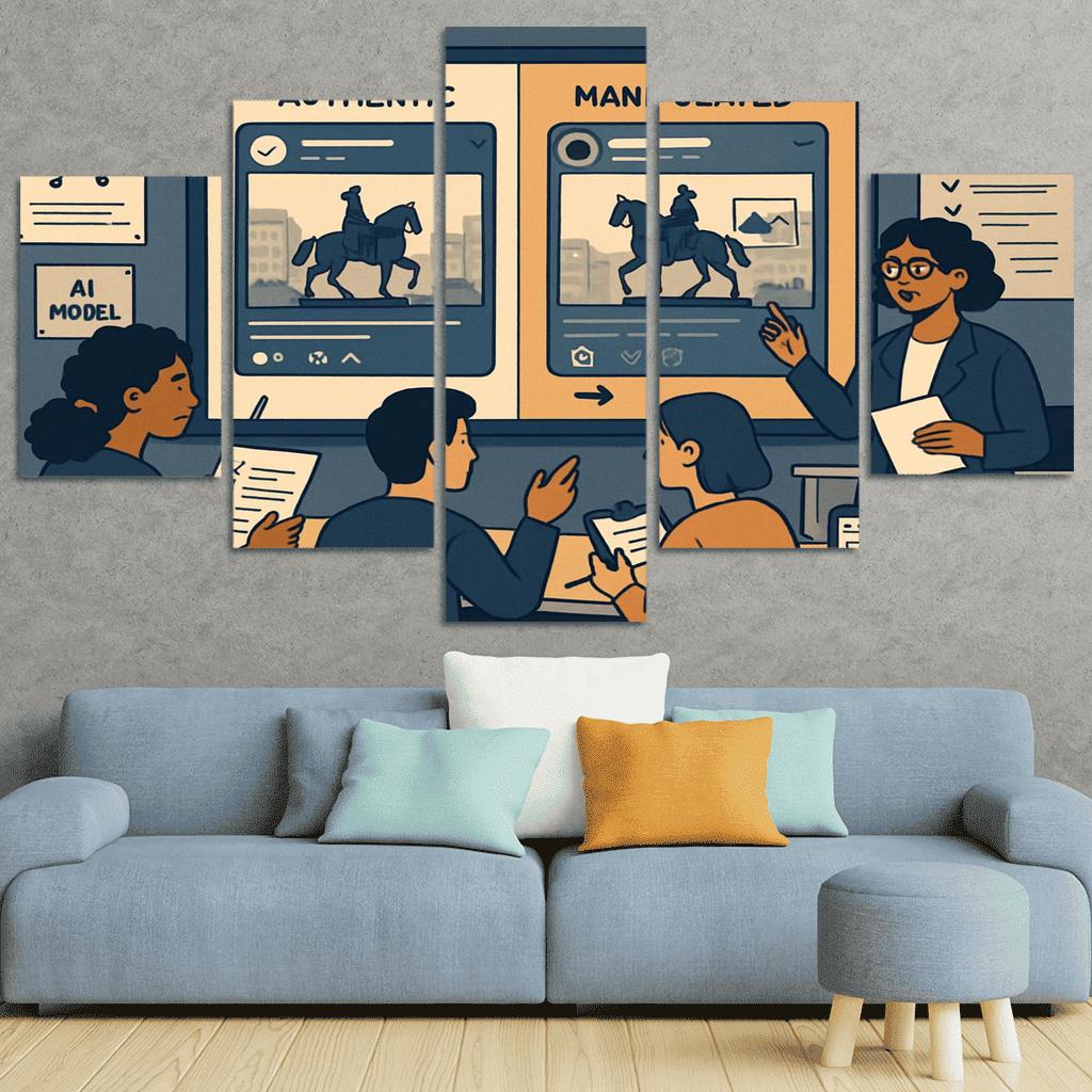 Civic Media Literacy Lab Detecting Manipulation In The Age Of AI modern paintings frame