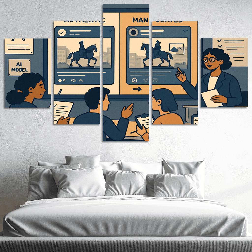 Civic Media Literacy Lab Detecting Manipulation In The Age Of AI modern paintings frame