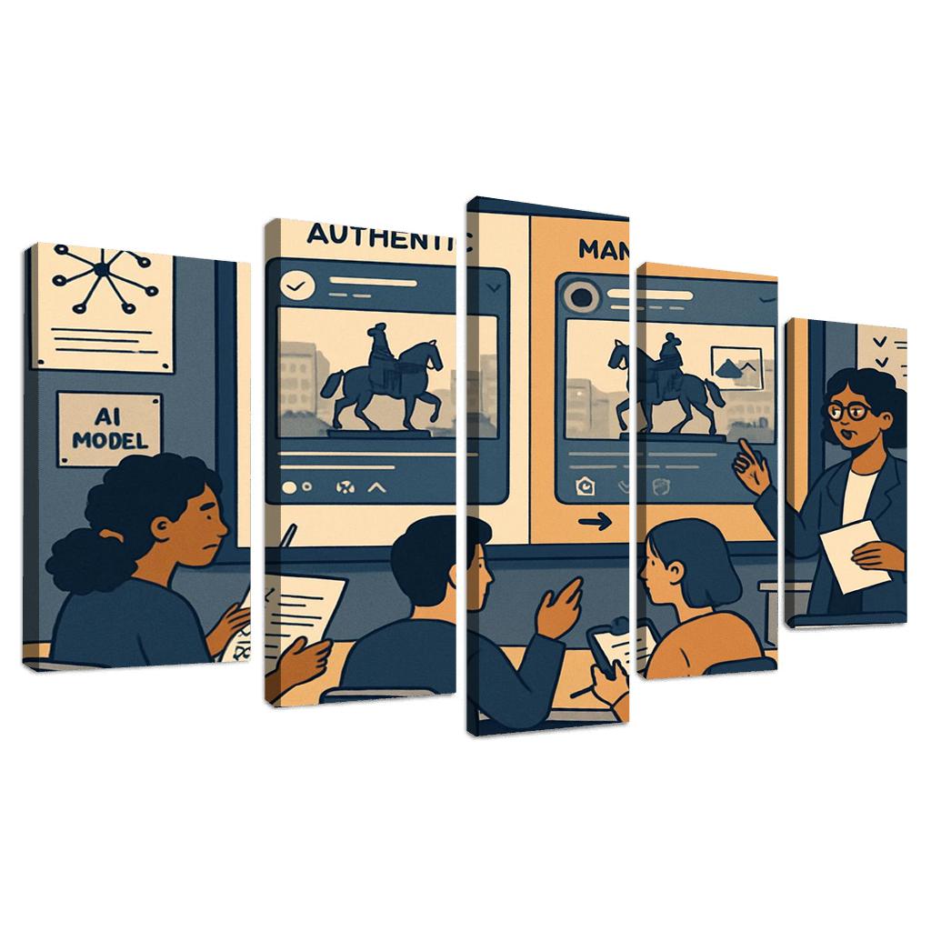 Civic Media Literacy Lab Detecting Manipulation In The Age Of AI modern paintings frame