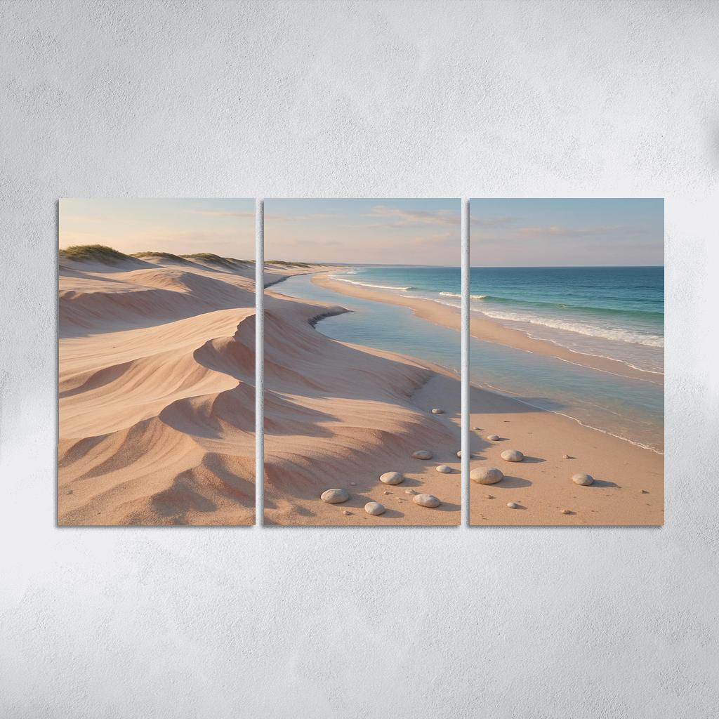 Shell Pink Dune Beach At Squeaky Sand Shore wall decor