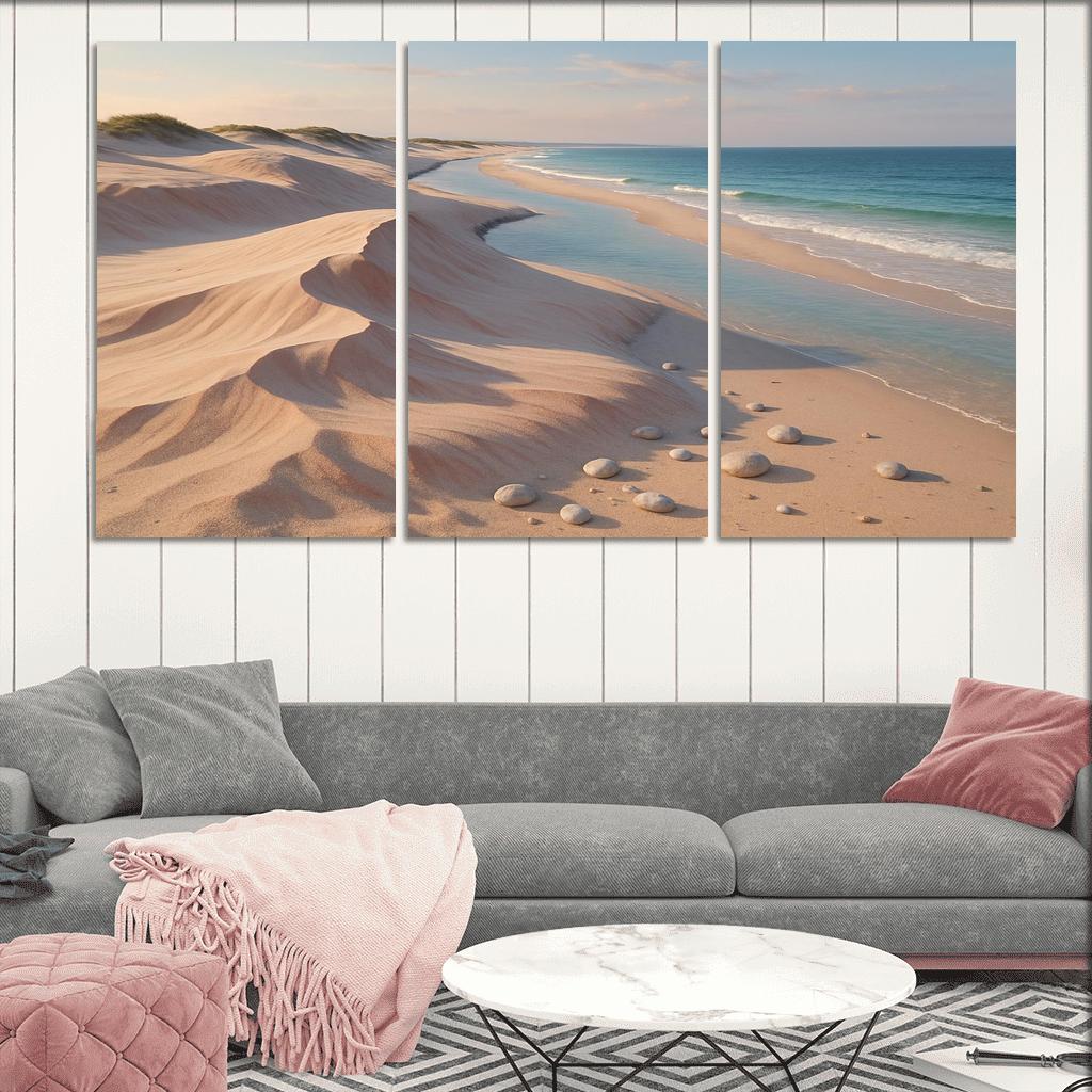 Shell Pink Dune Beach At Squeaky Sand Shore wall decor