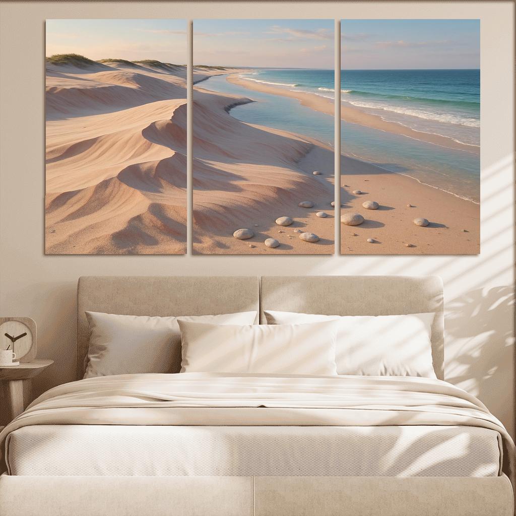 Shell Pink Dune Beach At Squeaky Sand Shore wall decor
