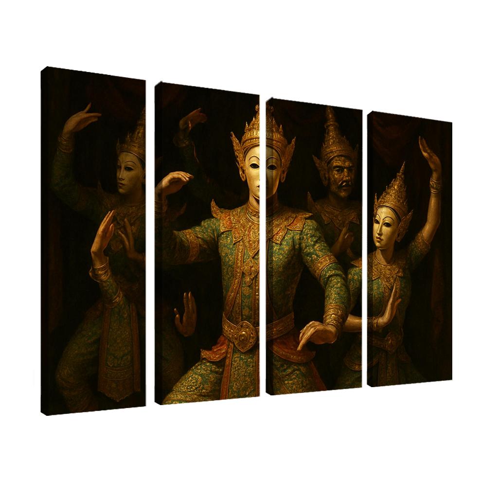 Khon Masked Epic Dance Drama Of Classical Thailand custom paintings frame